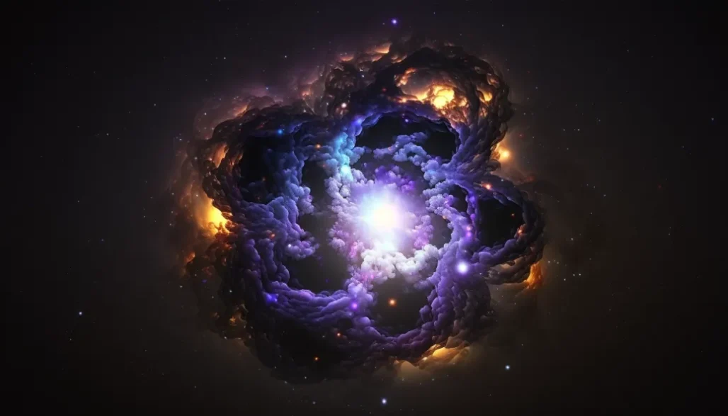 Universe Dark Hole, Worm hole Representing Dark Matter