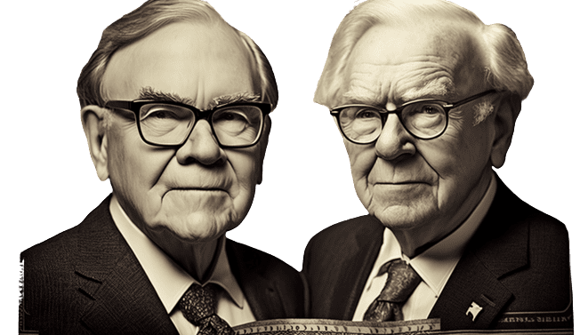 Charlie Munger and Warren Buffet Transparent Background