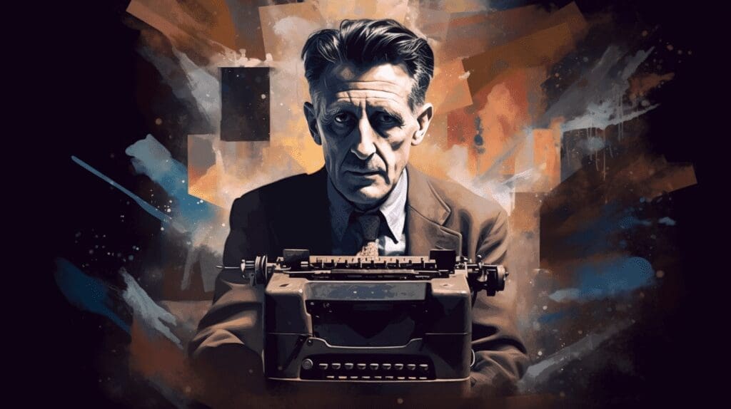 George Orwell and Typewriter 1