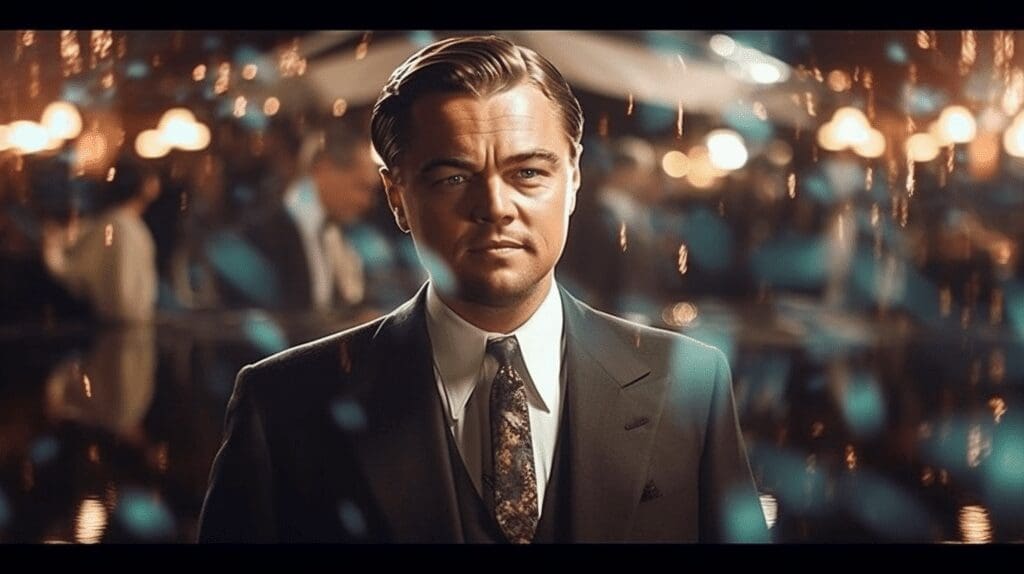 Leonard Dicaprio in the Great Gatsby