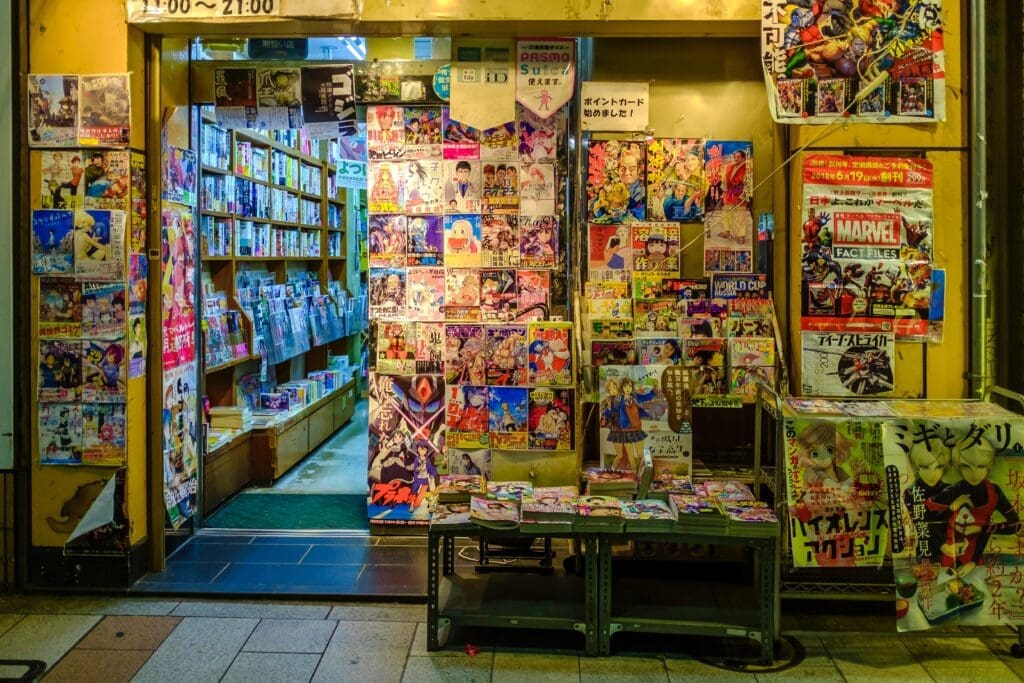 Manga Store in Akihabari Tokyo Japan