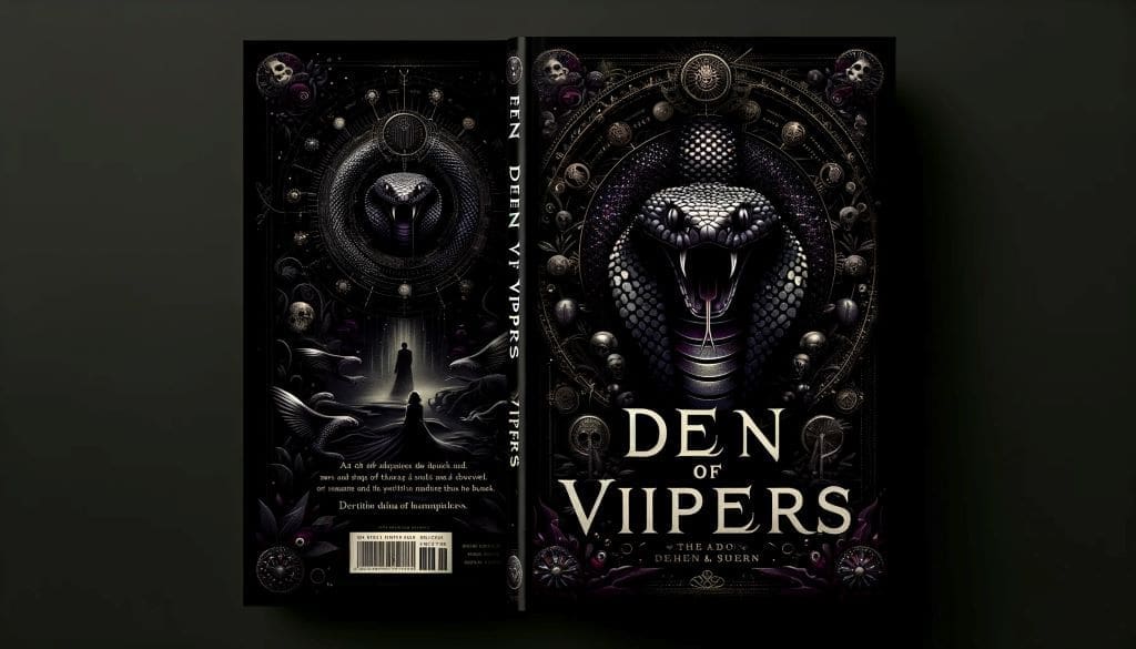 Den of Vipers Book Review Black Cover with Snake